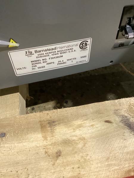 圖為 已使用的 BARNSTEAD / THERMOLYNE F30438CM 待售