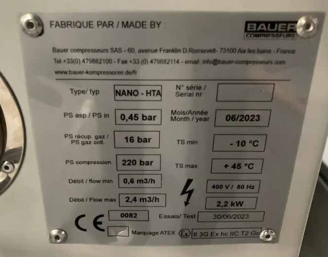 フォト（写真） 使用される BAUER HTA Nano Verticus 販売のために