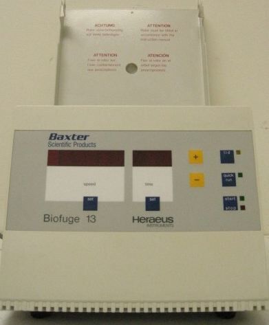 圖為 已使用的 BAXTER Biofuge 13 待售