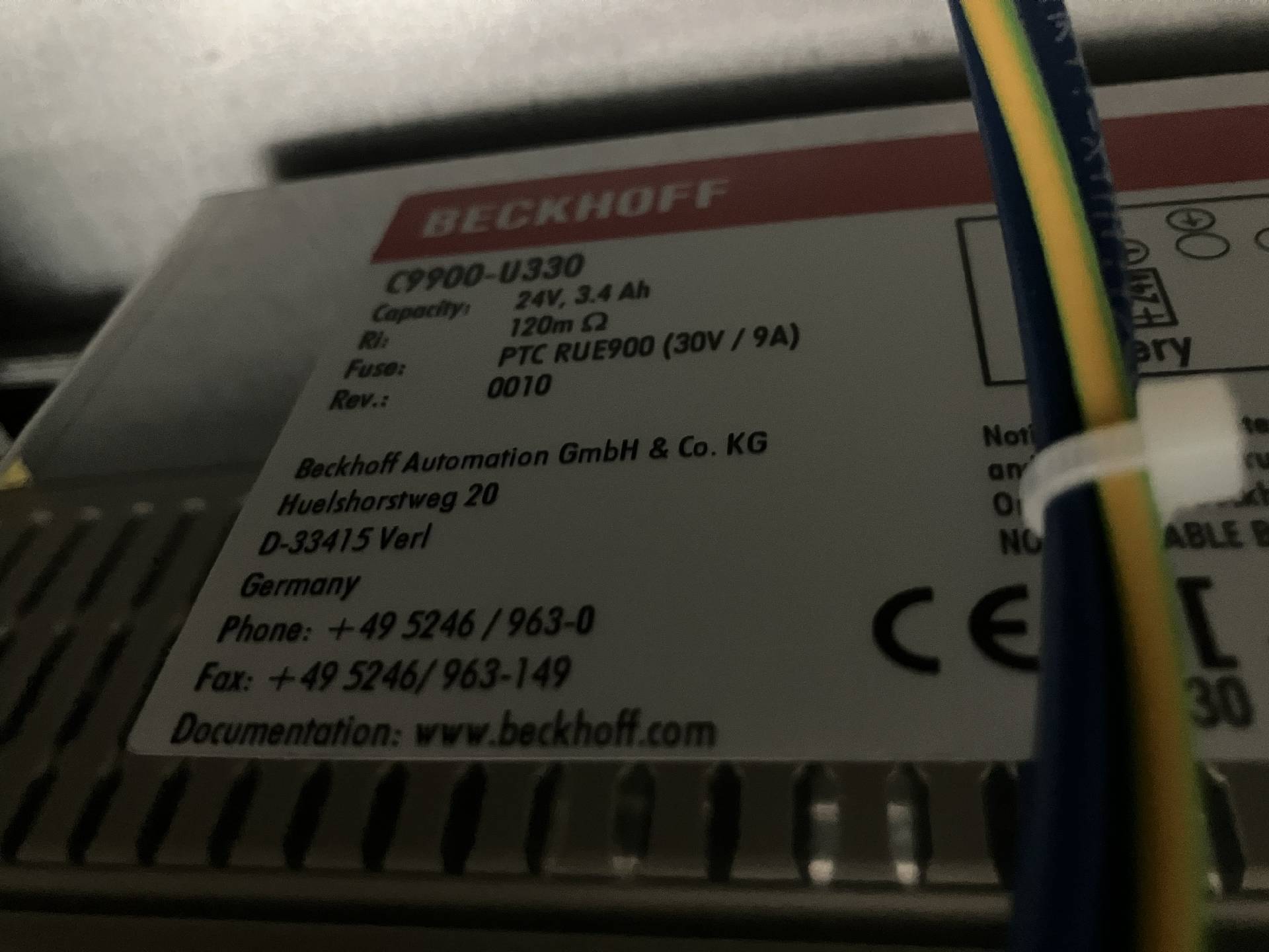 Foto Verwendet BECKHOFF C9900-U330 Zum Verkauf