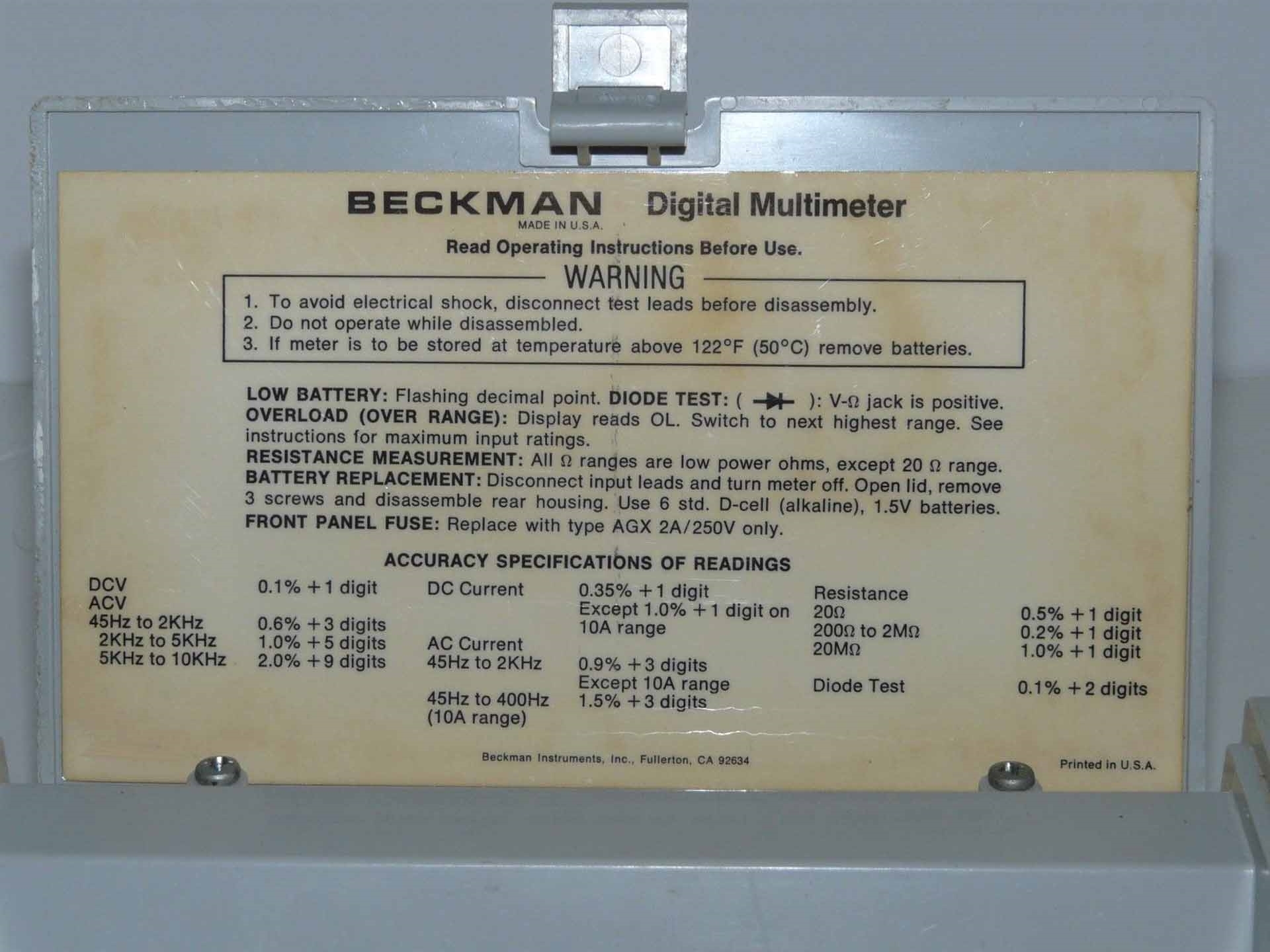 Photo Used BECKMAN COULTER 3050 For Sale