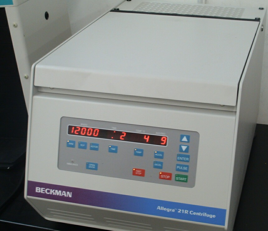 Photo Used BECKMAN COULTER Allegra 21R For Sale