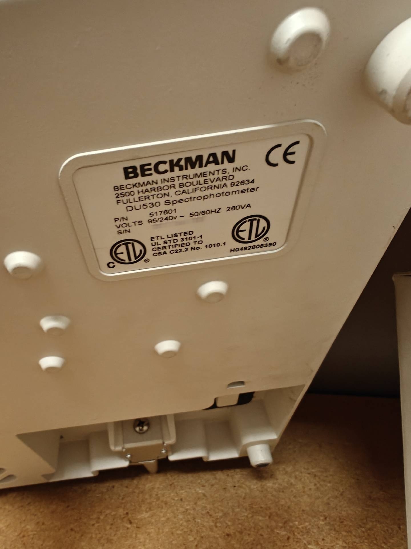 图为 已使用的 BECKMAN COULTER DU-520 待售