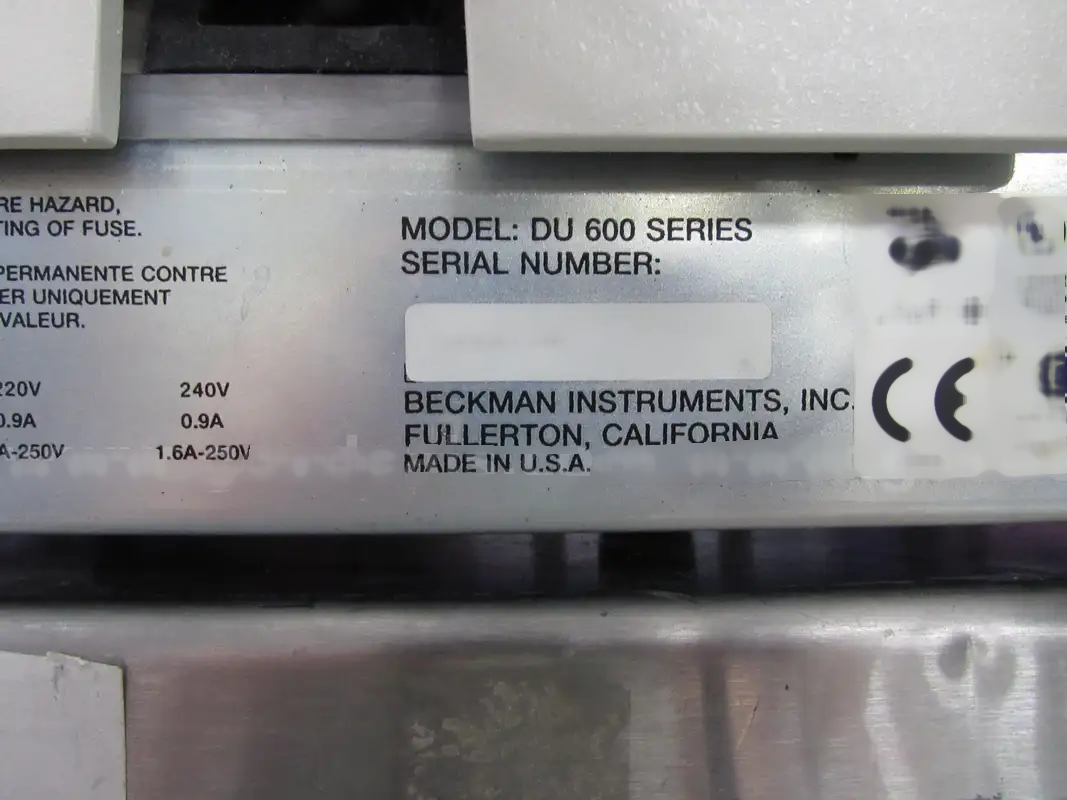 사진 사용됨 BECKMAN COULTER DU-640 판매용
