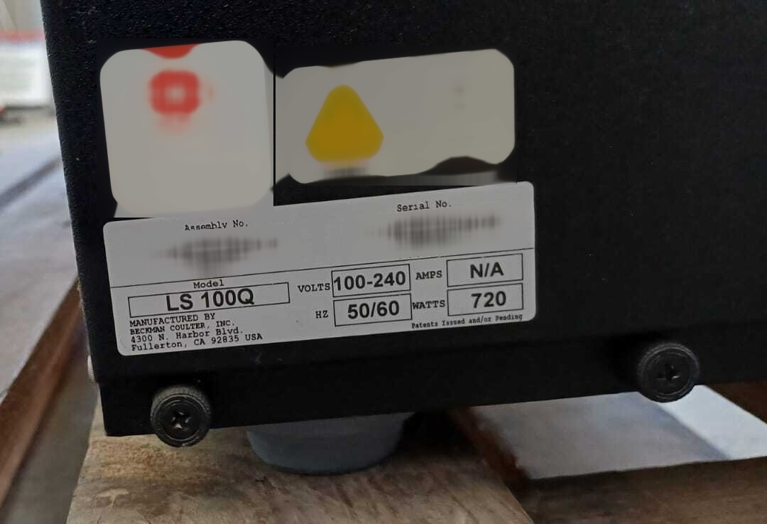 圖為 已使用的 BECKMAN COULTER LS 100 Q 待售