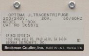 BECKMAN COULTER Optima L-90K Ultracentrifuge