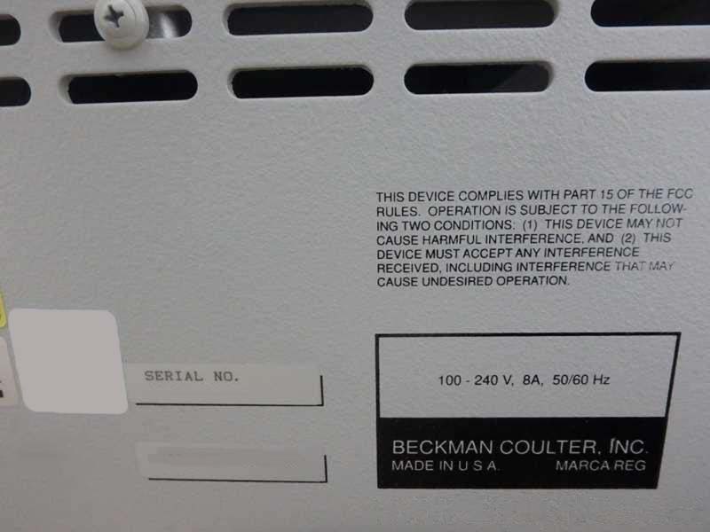 Photo Used BECKMAN COULTER PA 800 Plus For Sale
