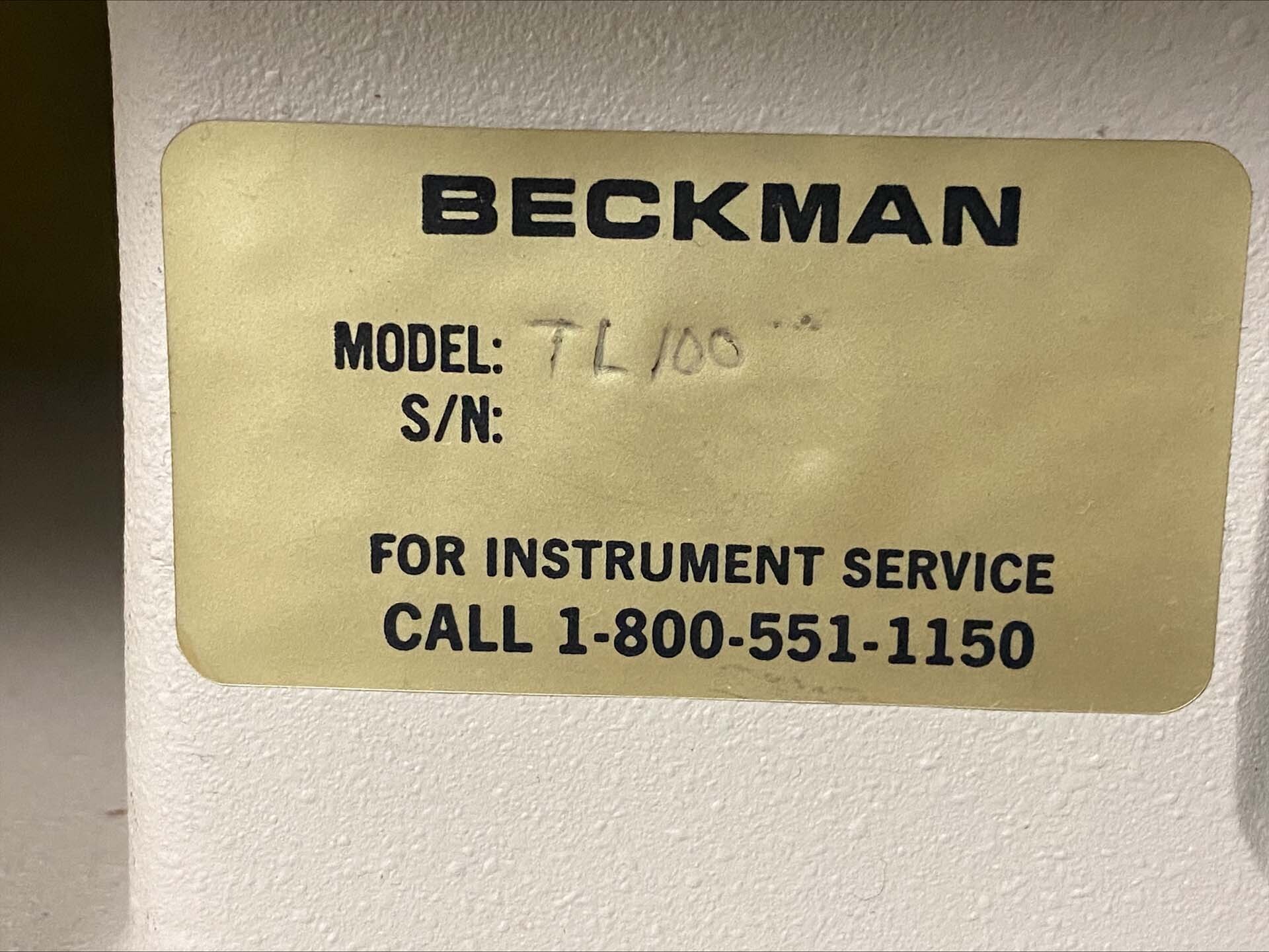 Foto Verwendet BECKMAN COULTER TL-100 Zum Verkauf