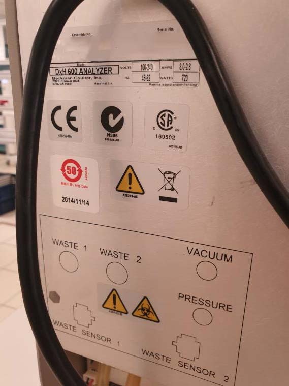 Photo Used BECKMAN COULTER Unicel DXH600 For Sale