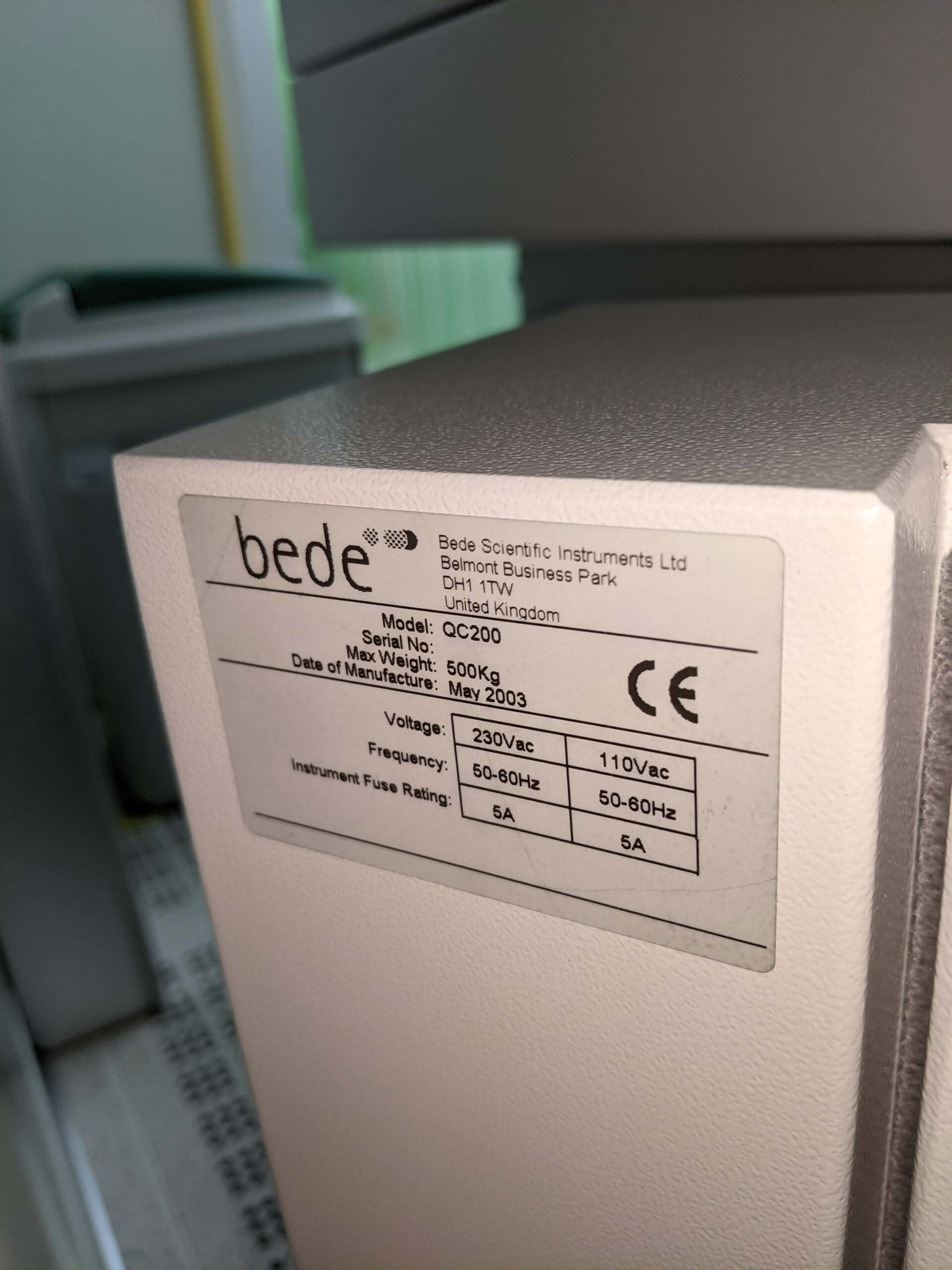 图为 已使用的 BEDE QC200 待售