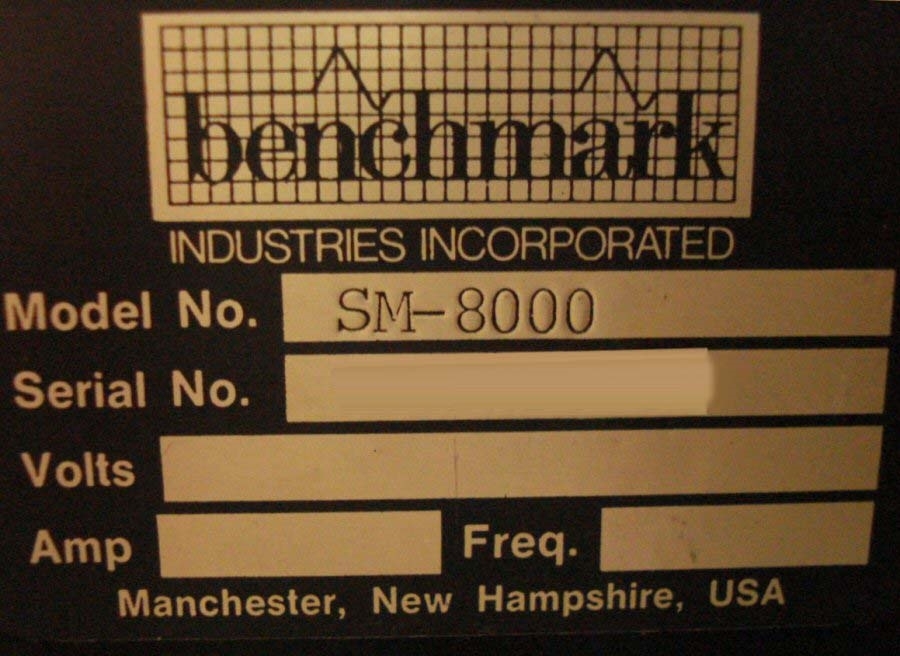 圖為 已使用的 BENCHMARK SM 8000 待售