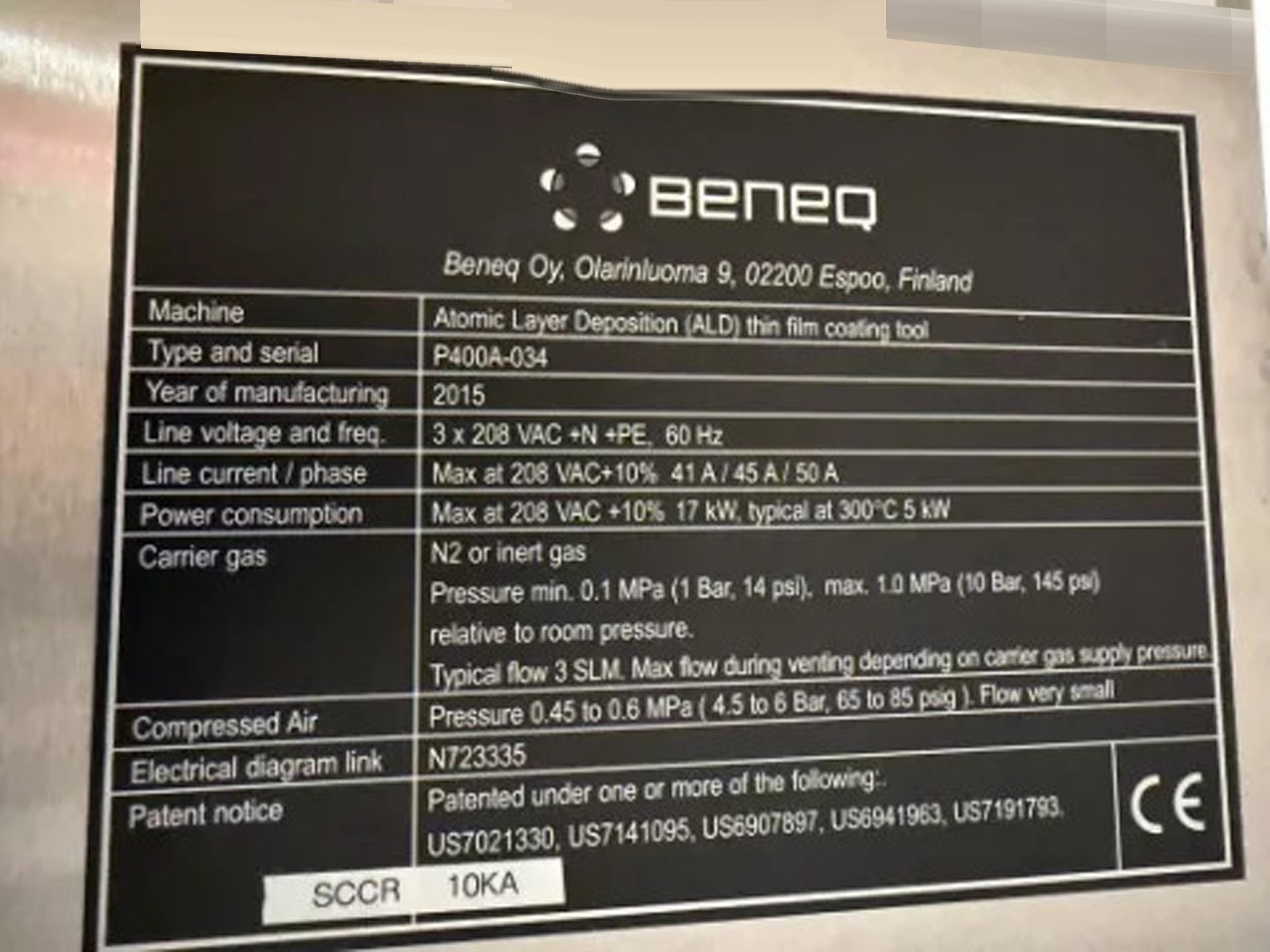 Foto Verwendet BENEQ P400A-034 Zum Verkauf