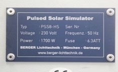 Photo Used BERGER LICHTTECHNIK PSS 8 HS For Sale