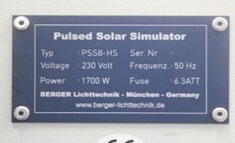 Foto Verwendet BERGER LICHTTECHNIK PSS 8 HS Zum Verkauf