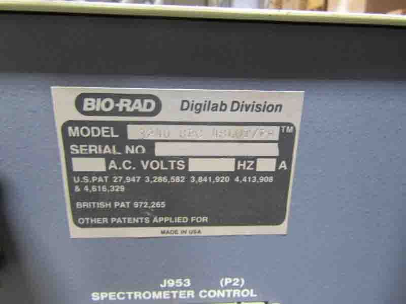 圖為 已使用的 BIO-RAD / DIGILAB DIVISION SPC 3240 待售