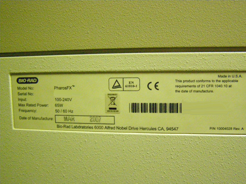 Photo Utilisé BIO-RAD PharosFX À vendre