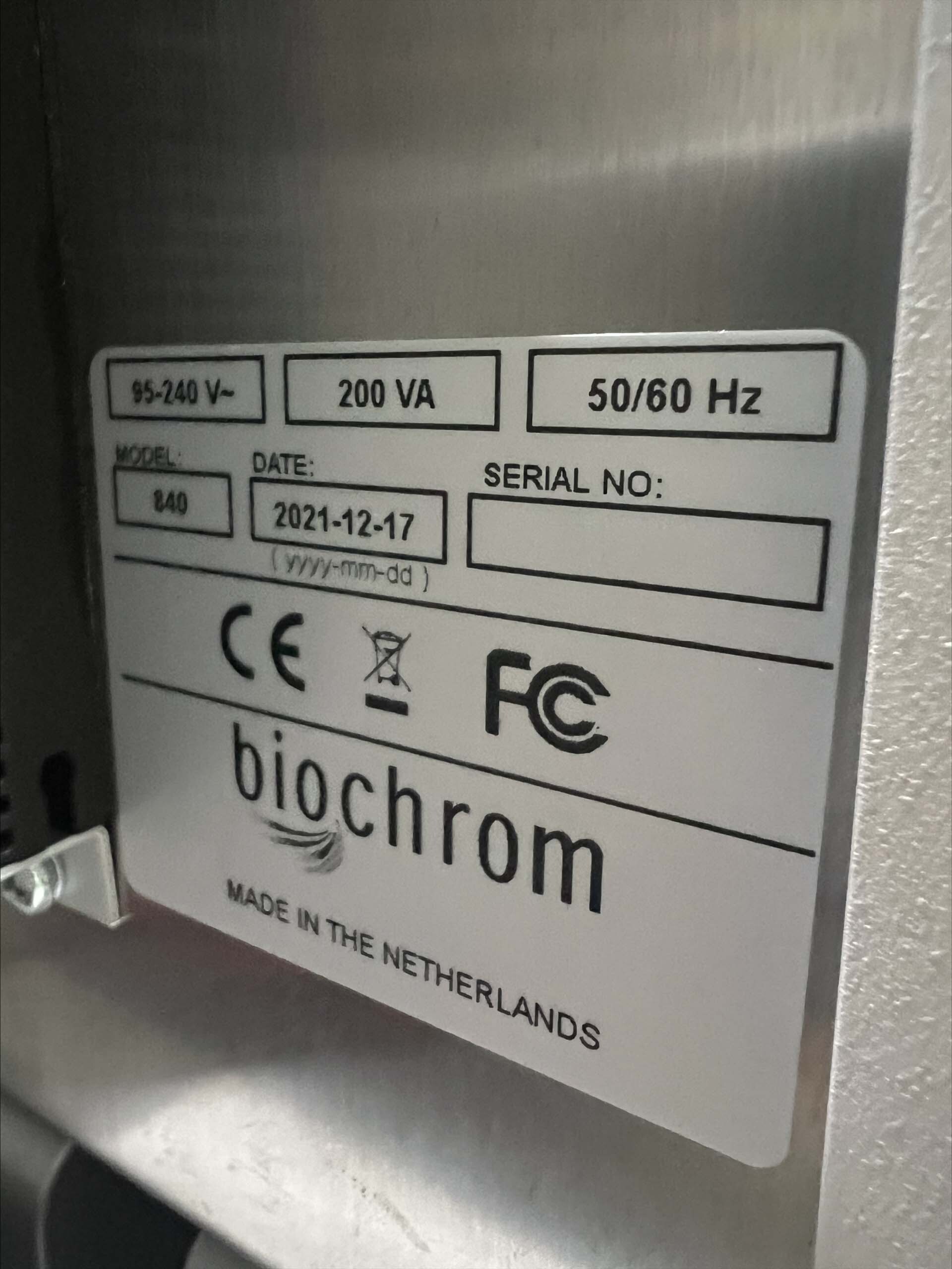 사진 사용됨 BIOCHROM 840 판매용