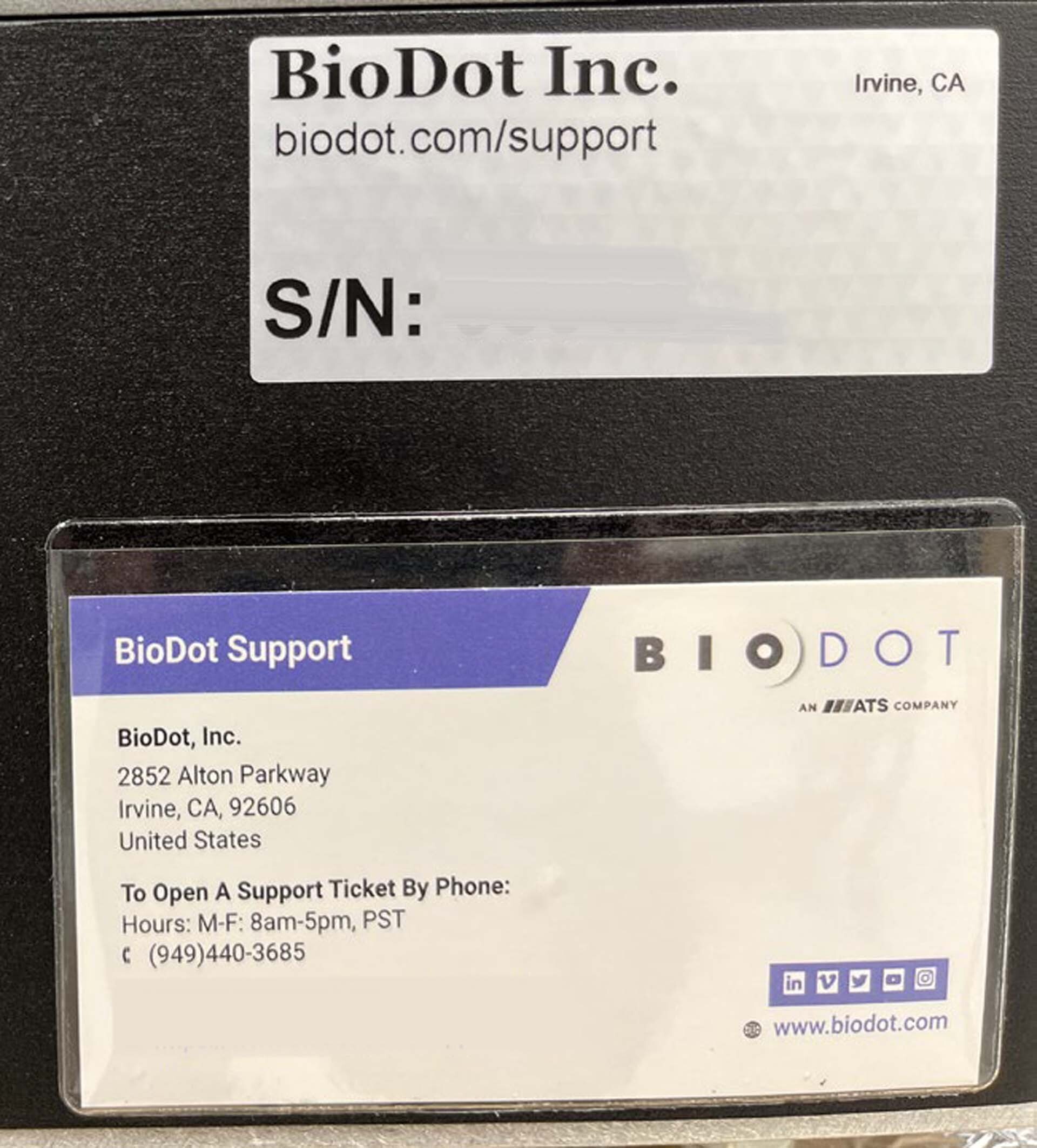 Photo Used BIODOT AD1520 For Sale