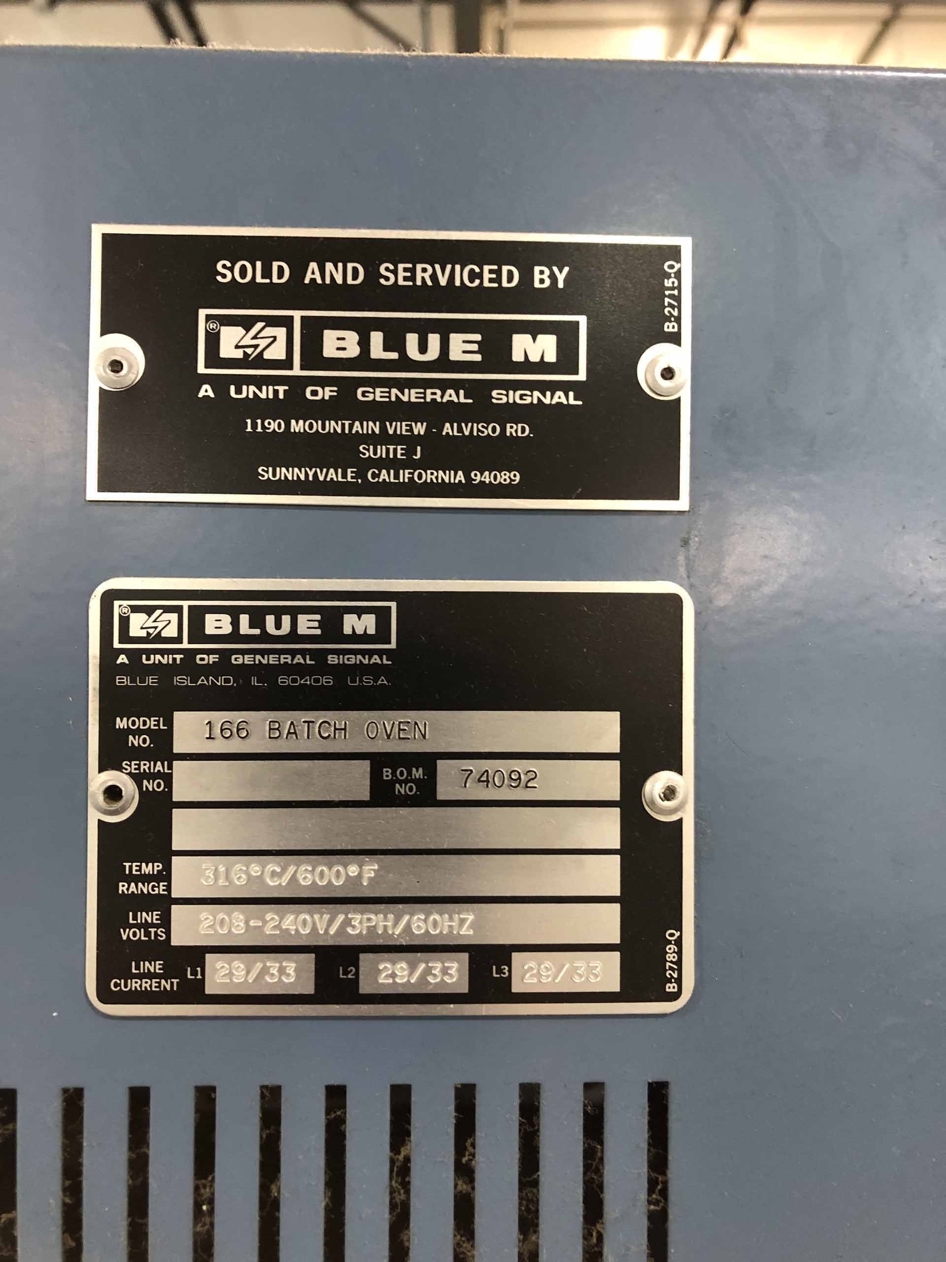 圖為 已使用的 BLUE M 166 待售