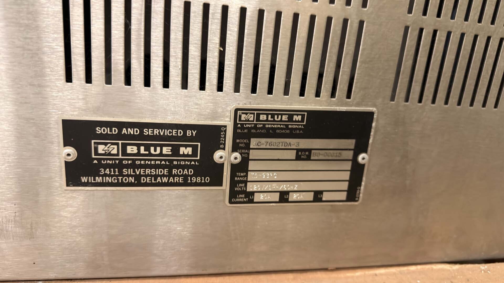 フォト（写真） 使用される BLUE M AC-7602TDA-3 販売のために