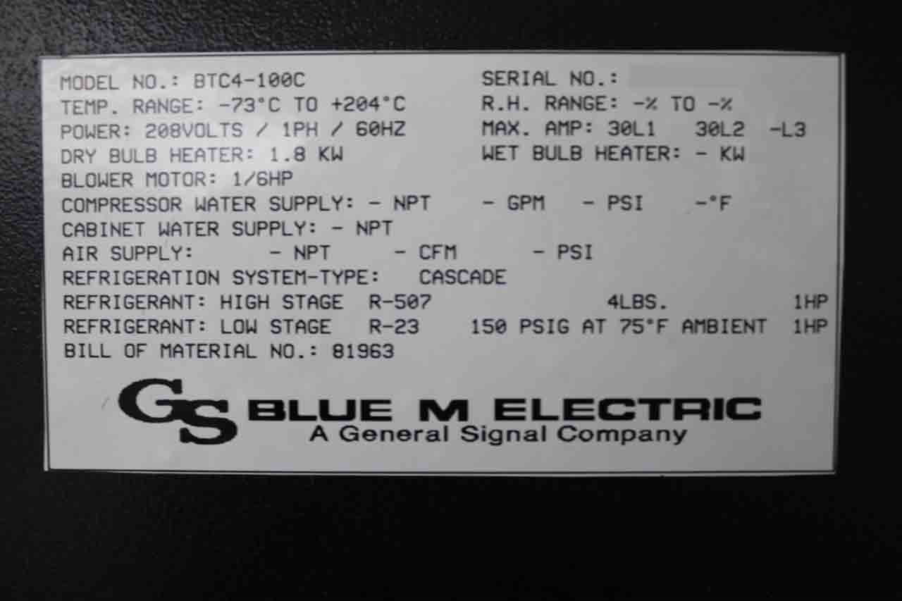 圖為 已使用的 BLUE M BTC4-100C 待售