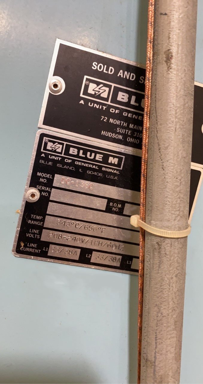 圖為 已使用的 BLUE M DC 136C 待售
