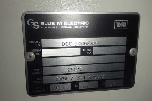 Photo Utilisé BLUE M DCC-1406E-2S À vendre