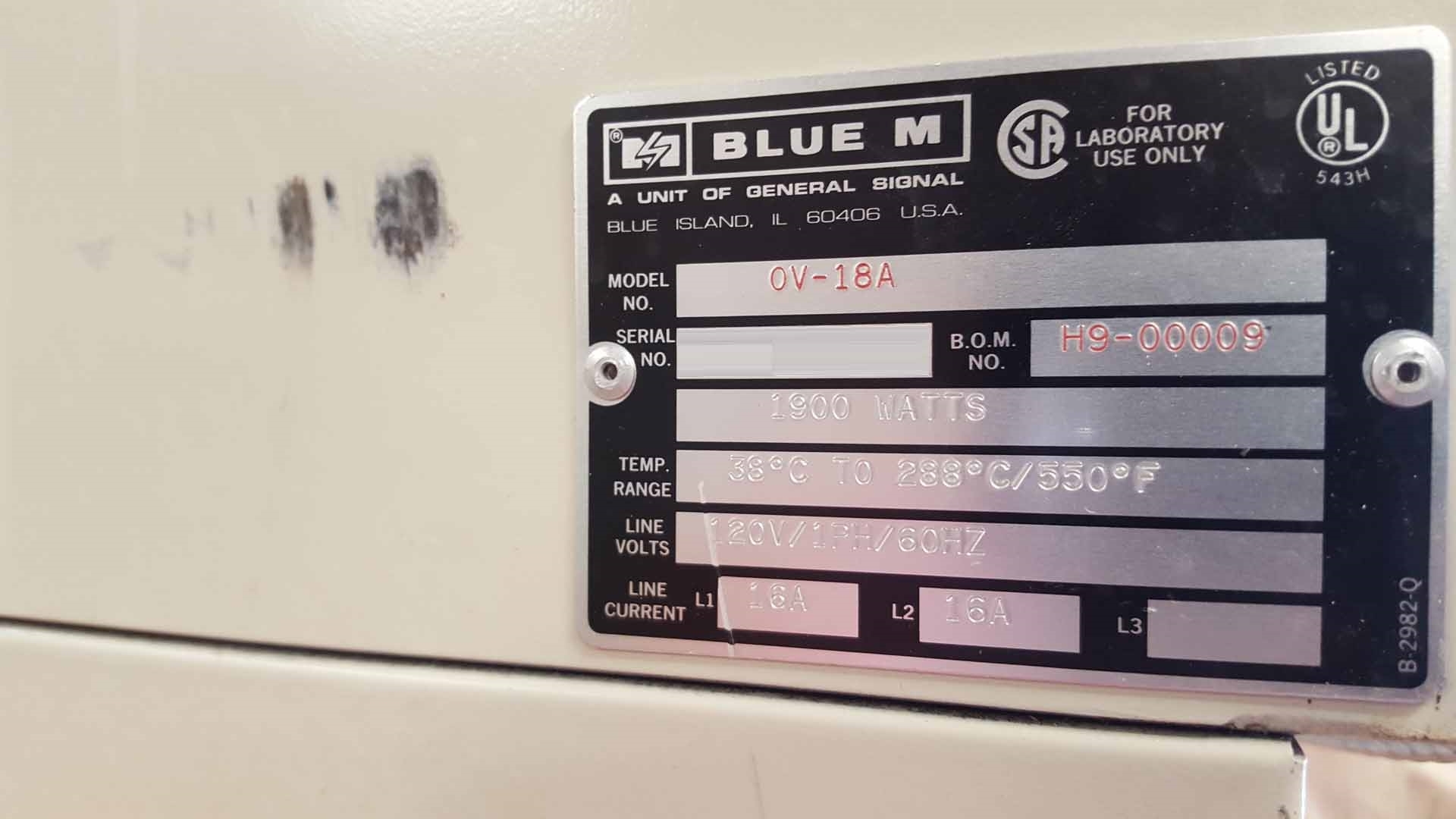 圖為 已使用的 BLUE M OV-18A 待售