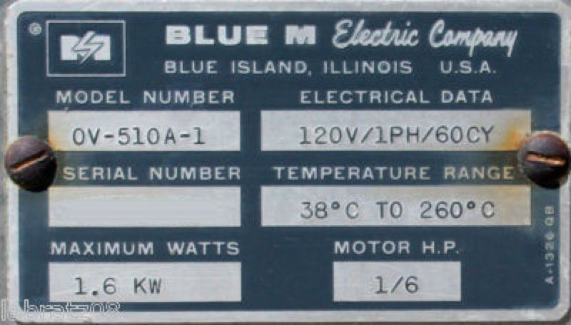 圖為 已使用的 BLUE M OV-510A-1 待售