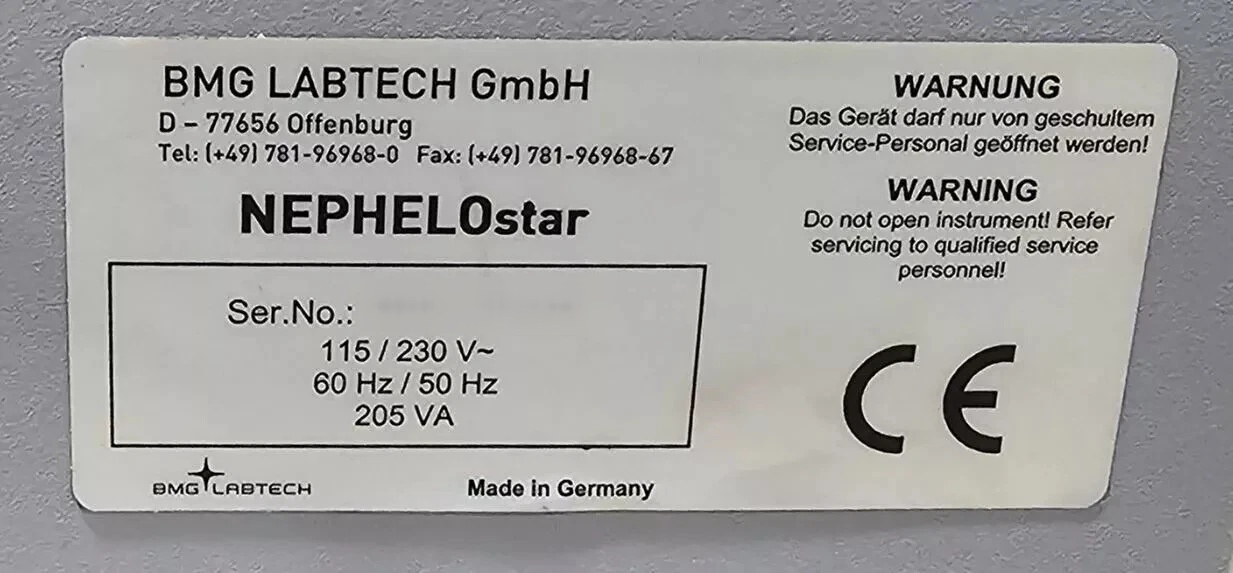 圖為 已使用的 BMG Nephelostar Plus 待售
