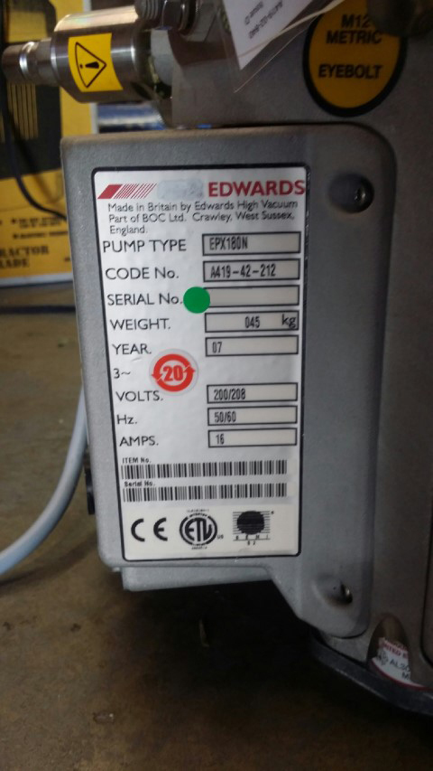 Photo Used BOC EDWARDS EPX-180N For Sale