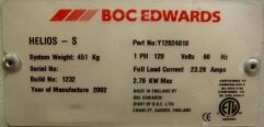 圖為 已使用的 BOC EDWARDS Helios-S 待售
