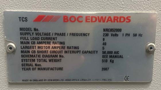 图为 已使用的 BOC EDWARDS TCS 待售