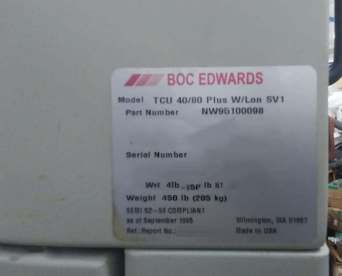 Foto Verwendet BOC EDWARDS TCU 40/80 Plus Zum Verkauf