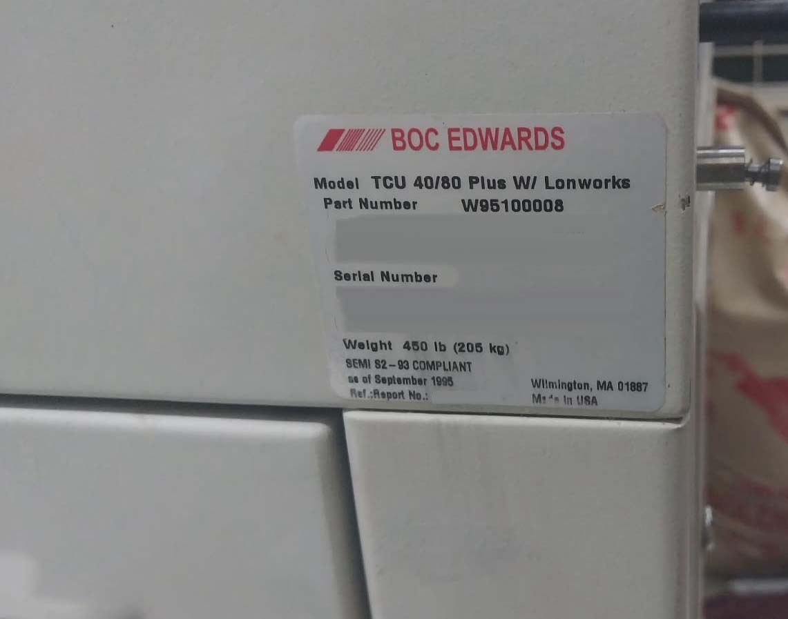 Foto Verwendet BOC EDWARDS TCU 40/80 Plus Zum Verkauf