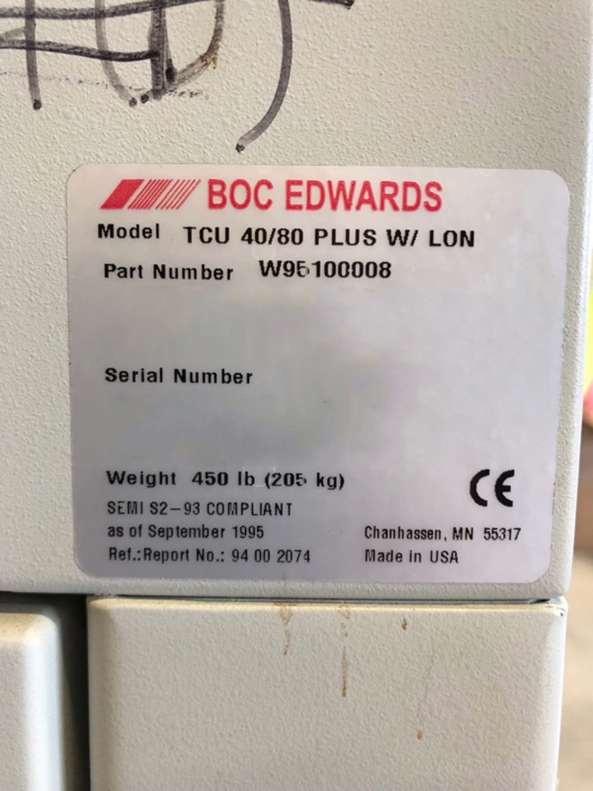 사진 사용됨 BOC EDWARDS TCU 40/80 Plus 판매용