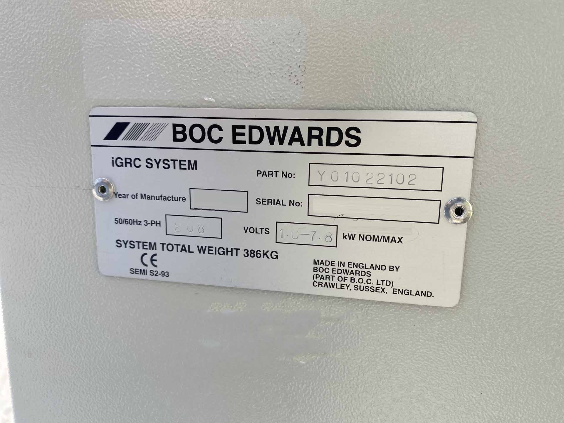 图为 已使用的 BOC EDWARDS iGRC 待售