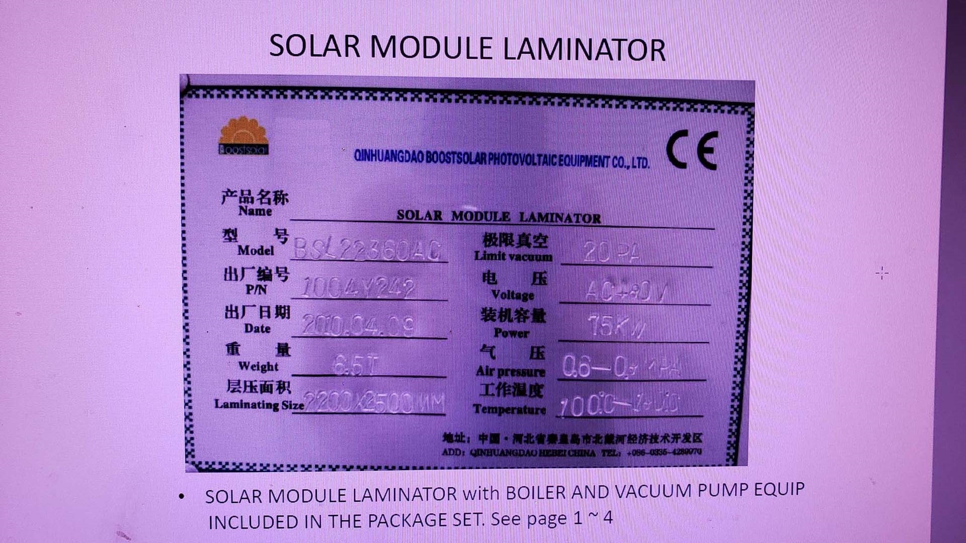 Photo Utilisé BOOSTSOLAR BSL22360AC À vendre