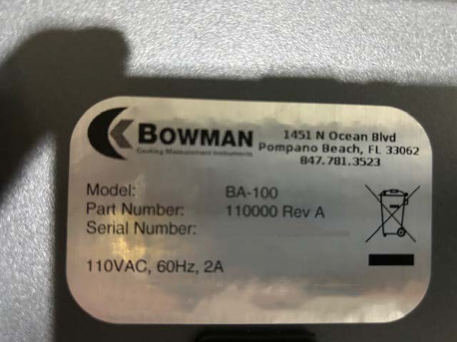 フォト（写真） 使用される BOWMAN BA 100 販売のために