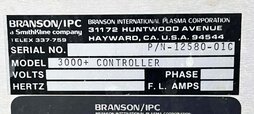 图为 已使用的 BRANSON / IPC 3000+ 待售
