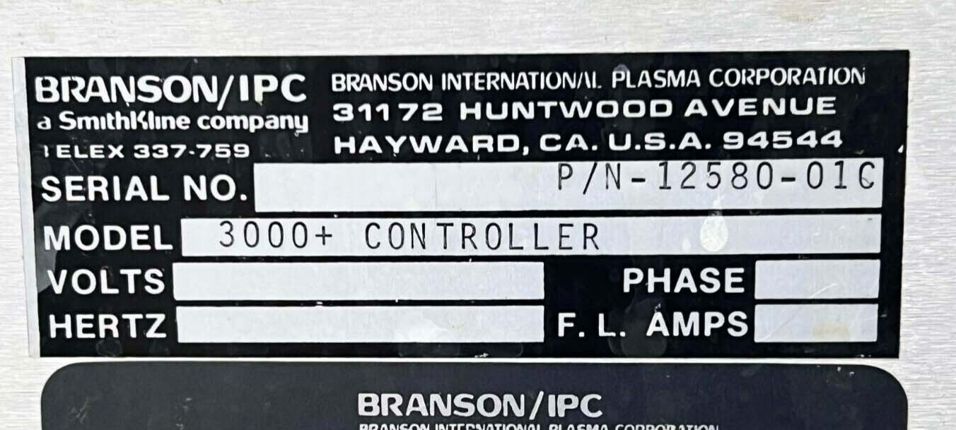 圖為 已使用的 BRANSON / IPC 3000+ 待售