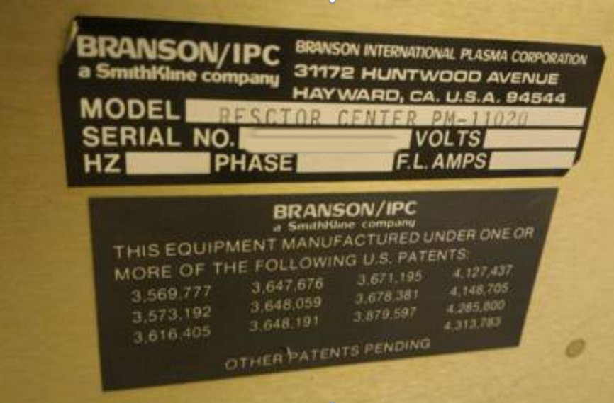 圖為 已使用的 BRANSON / IPC PM 1813 待售