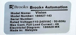 フォト（写真） 使用される BROOKS AUTOMATION / JENOPTIK Vision 販売のために