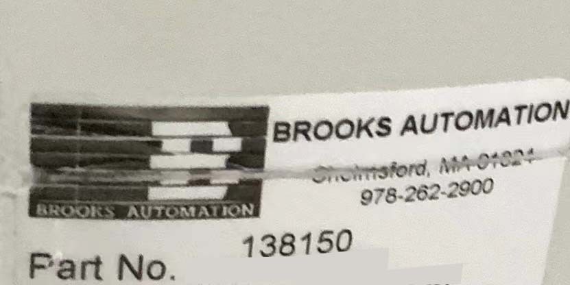 圖為 已使用的 BROOKS AUTOMATION 138150 待售