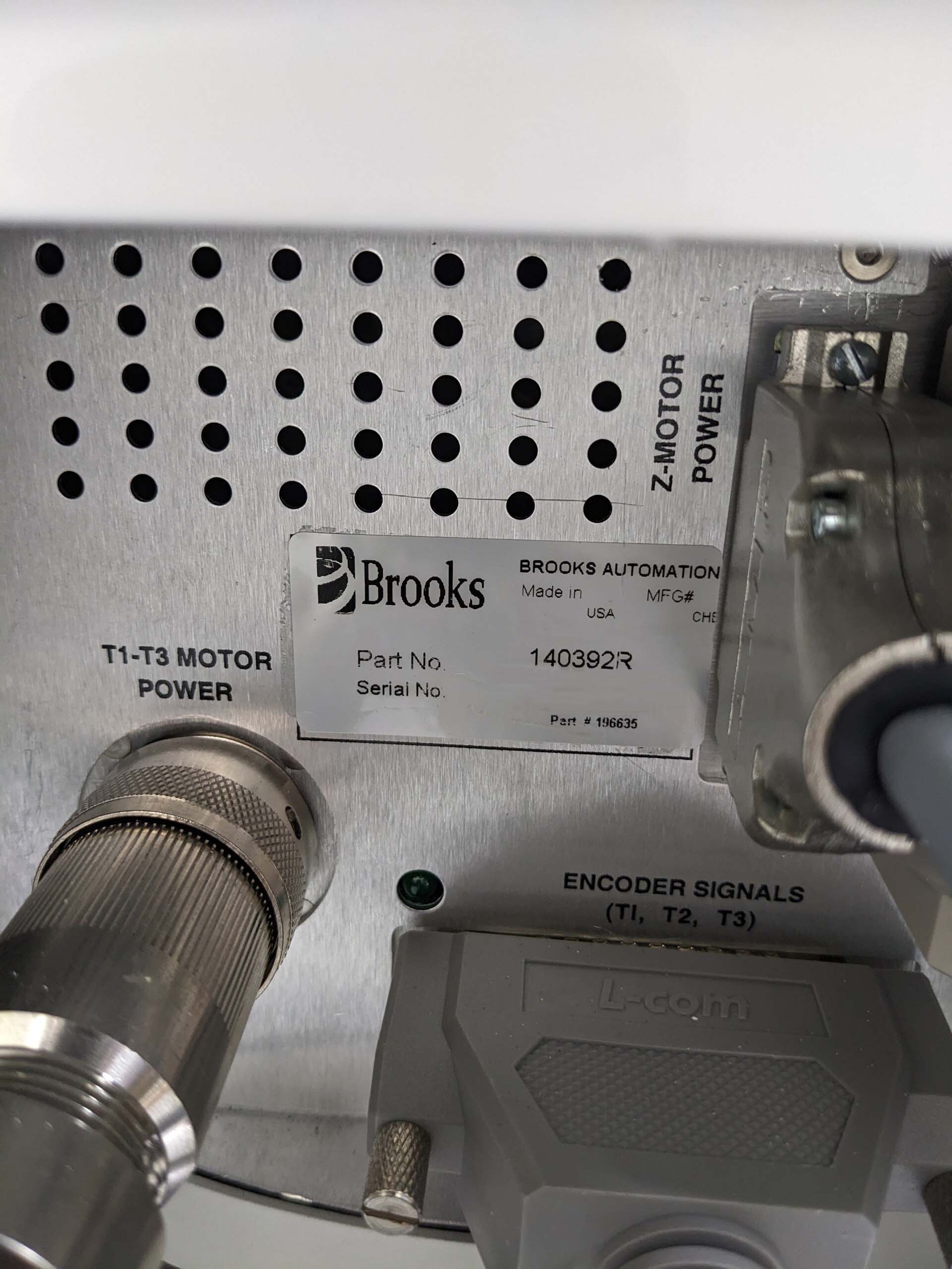 フォト（写真） 使用される BROOKS AUTOMATION 140392 R 販売のために