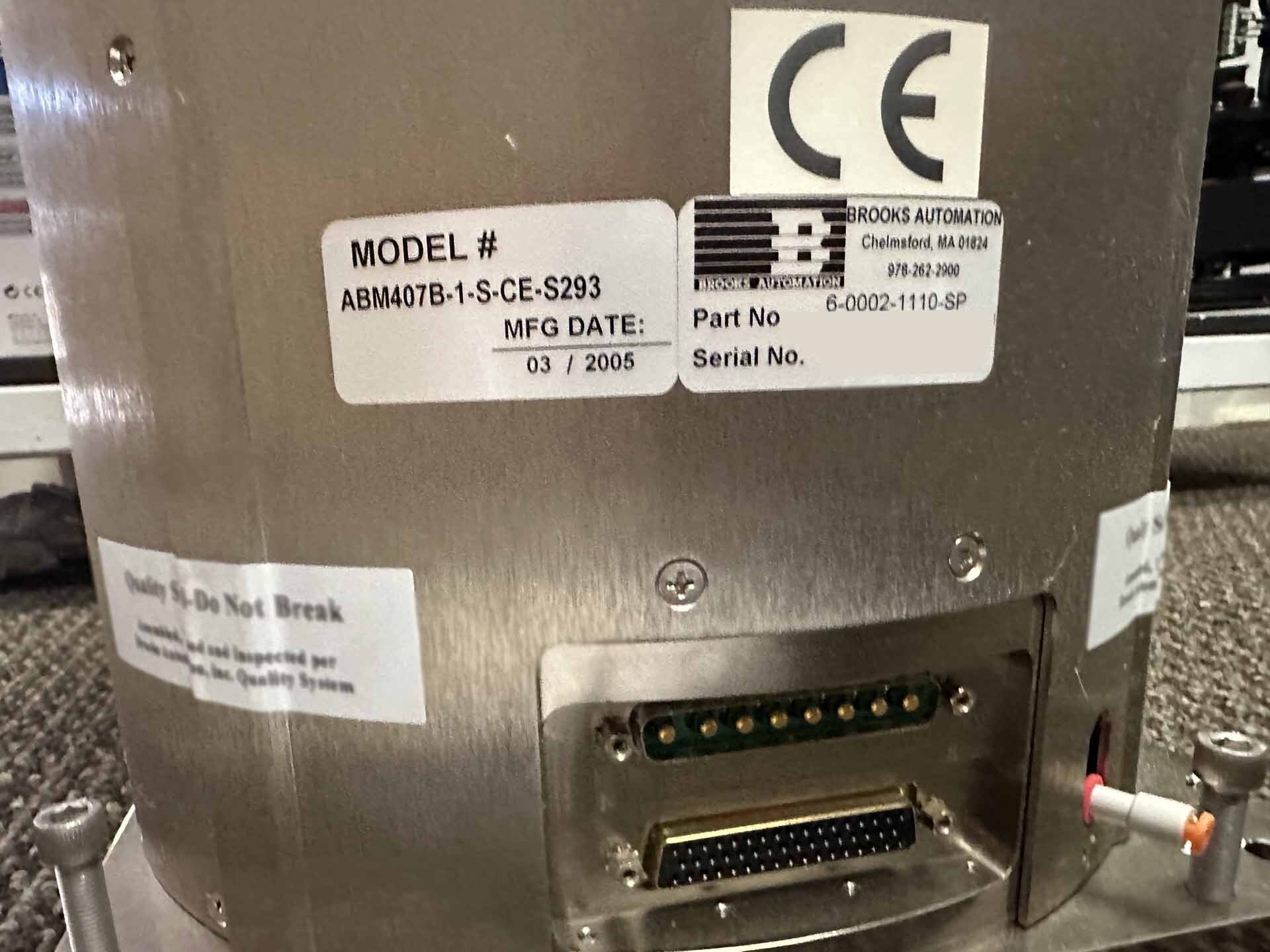 フォト（写真） 使用される BROOKS AUTOMATION ABM-407B-1-S-CE-S293 販売のために