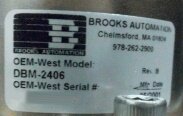 圖為 已使用的 BROOKS AUTOMATION DBM 2406 待售