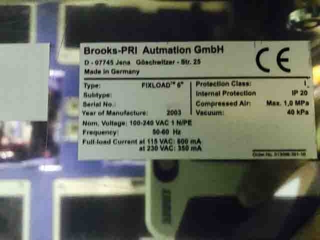 Photo Used BROOKS AUTOMATION MTX 2000 For Sale