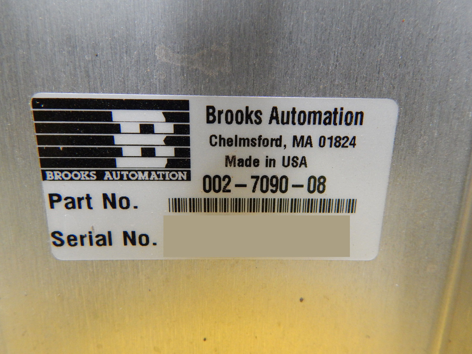 图为 已使用的 BROOKS / PRI AUTOMATION 002-7090-08 待售