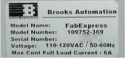 图为 已使用的 BROOKS / PRI AUTOMATION FAB Express 待售